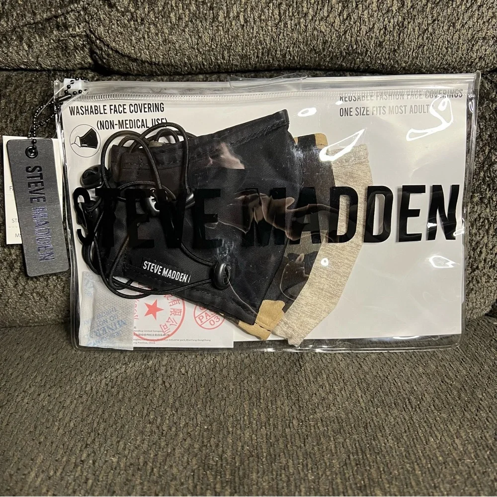 New Steve Madden Washable Face Coverings Pack